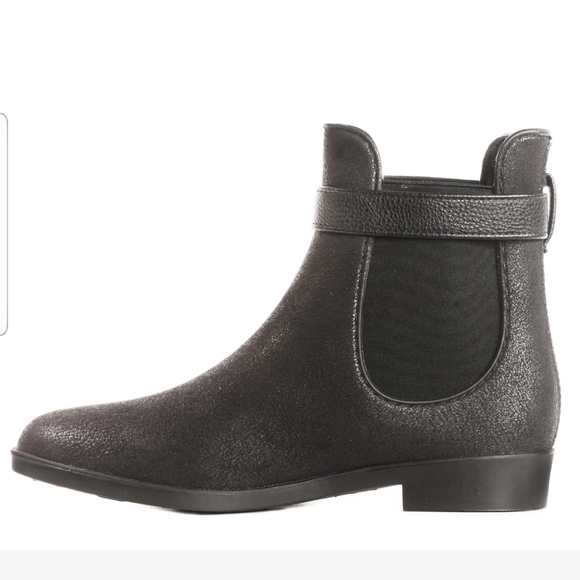 Glasgow Bootie Waterproof Rain Boot Black - Picture 3 of 7